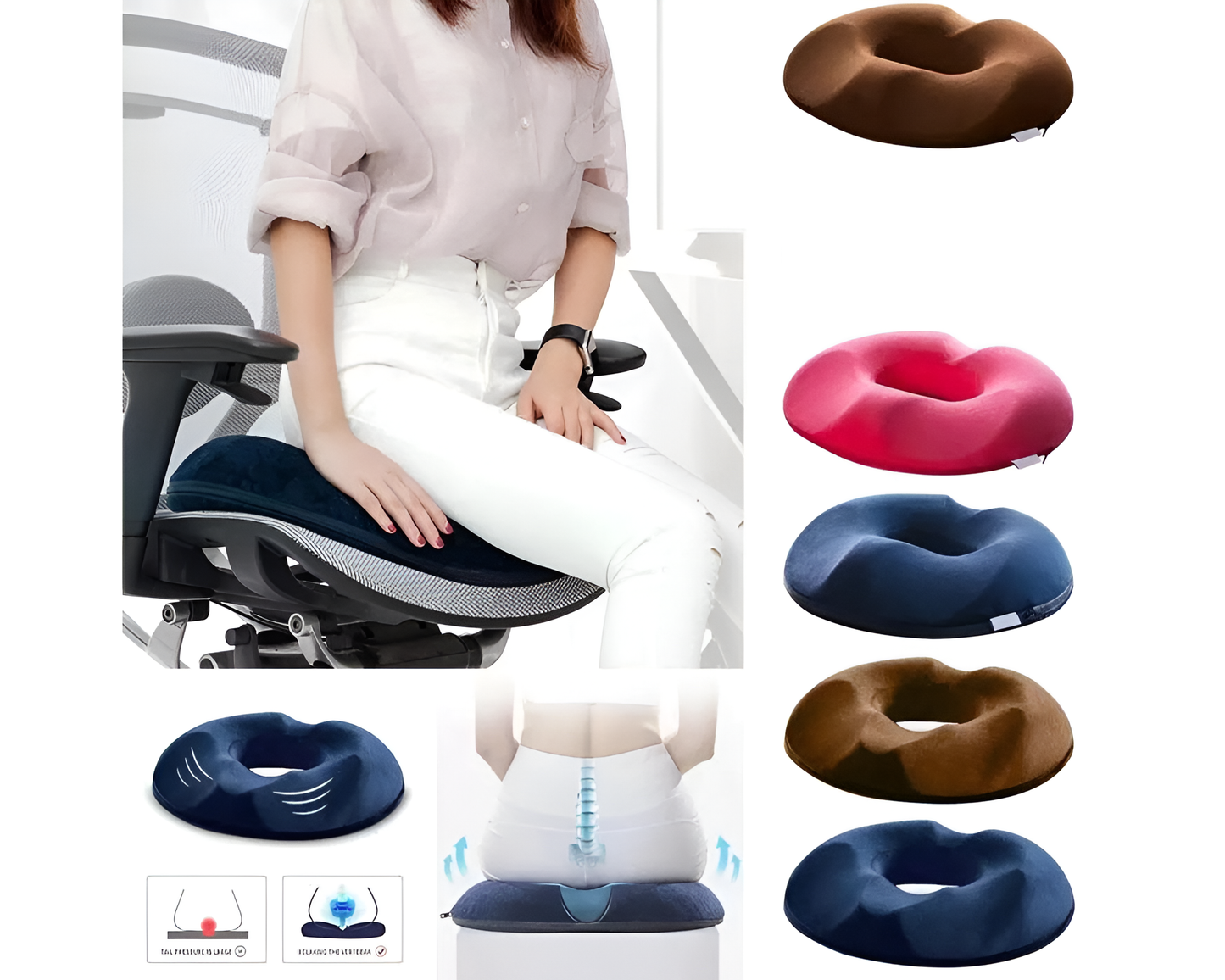 Memory Foam Donut Seat Cushion
