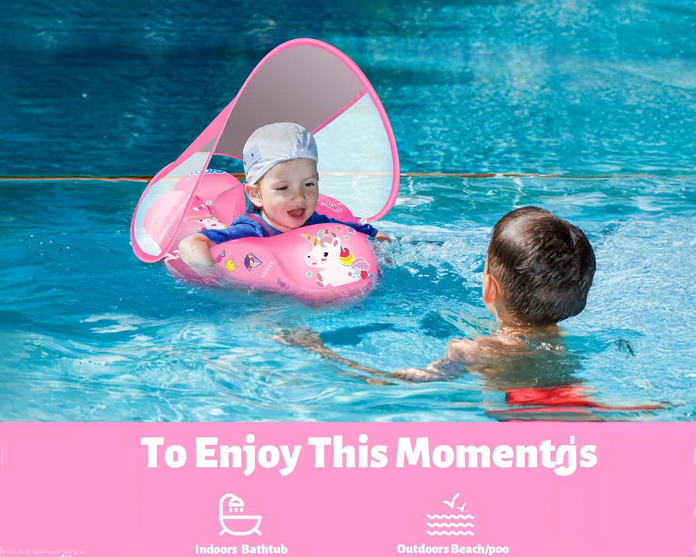 Manual pump for swimming float