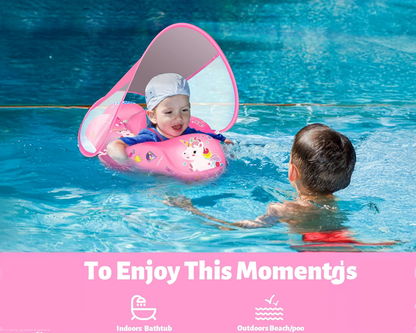 Manual pump for swimming float