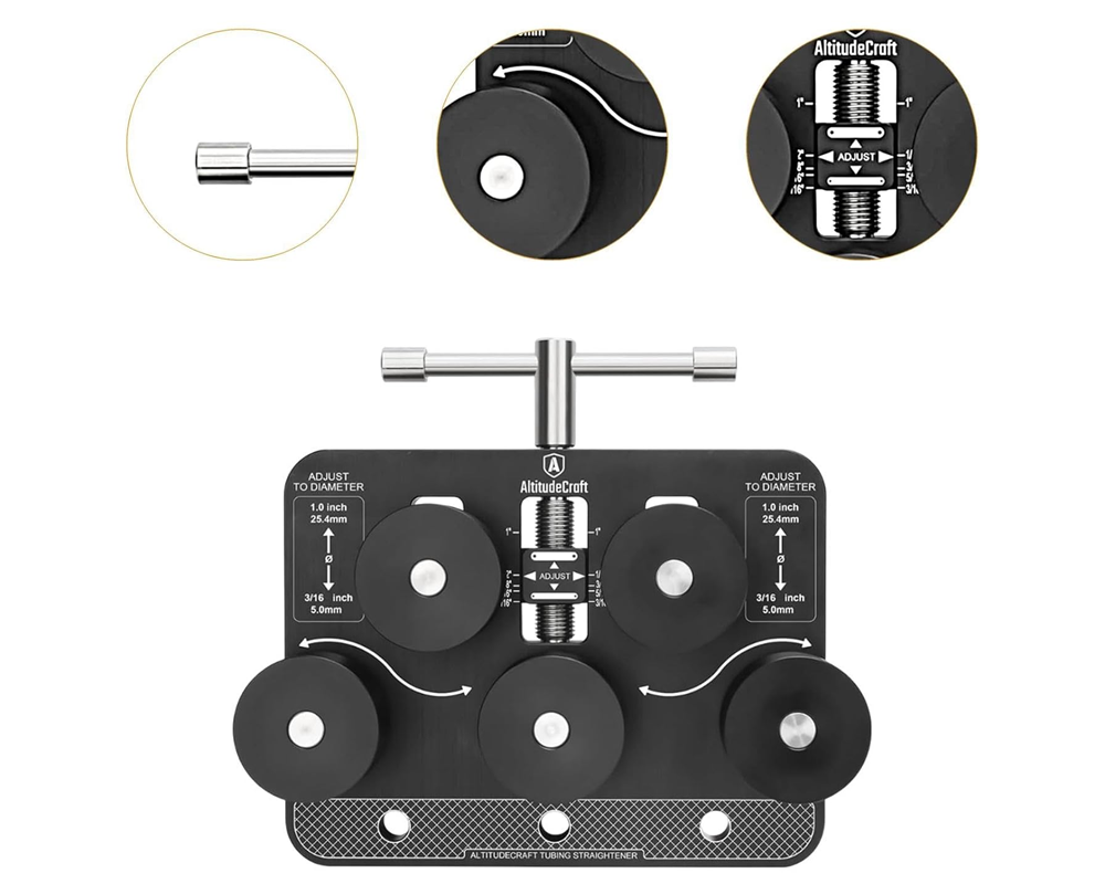 Tube Straightener Pipe Adjuster Aluminum for Copper Tubing Alignment Tool