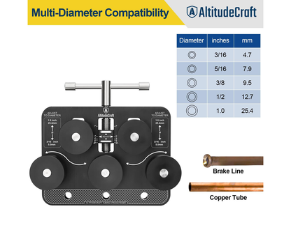 Tube Straightener Pipe Adjuster Aluminum for Copper Tubing Alignment Tool