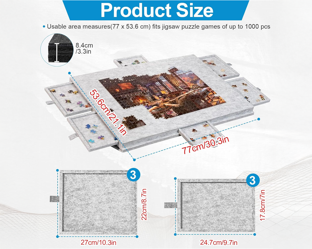 lightweight puzzle table