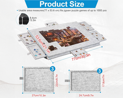 lightweight puzzle table