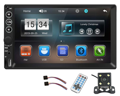 7" Double DIN Touch Bluetooth Car Stereo