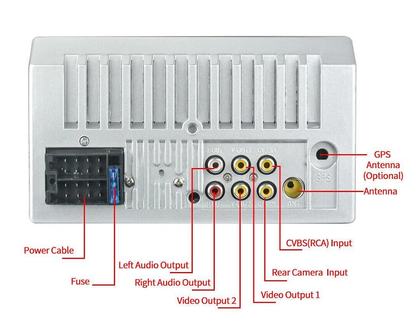 7" Double DIN Touch Bluetooth Car Stereo