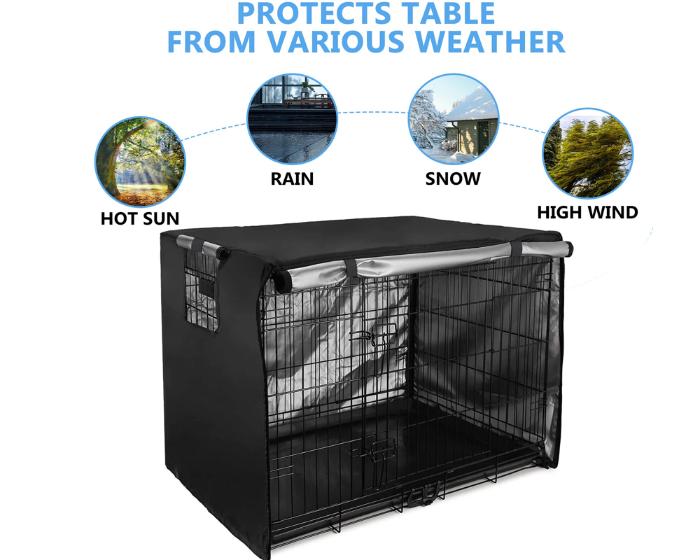Dog crate cover with side vent