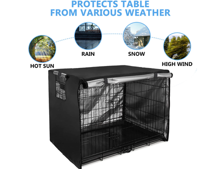 Dog crate cover with side vent