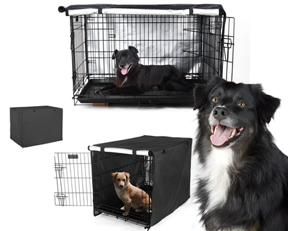 Dog Crate Cover 48 Inch Waterproof Dog Crate Cover with Zipper Access Panels