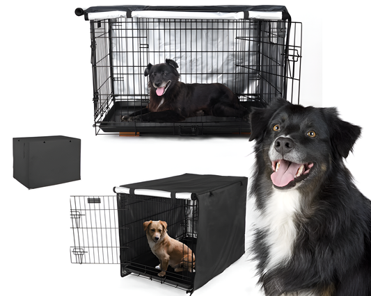 Dog Crate Cover 48 Inch Waterproof Dog Crate Cover with Zipper Access Panels