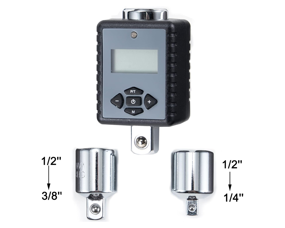 Digital torque wrench with storage case