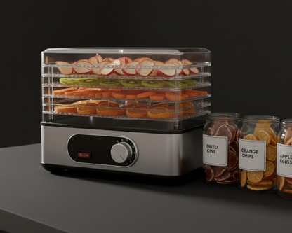 Food dehydrator with stainless steel body