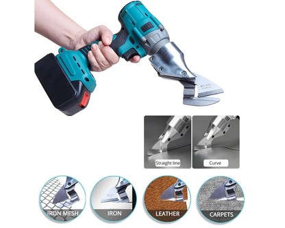 Metal shears cutting curves