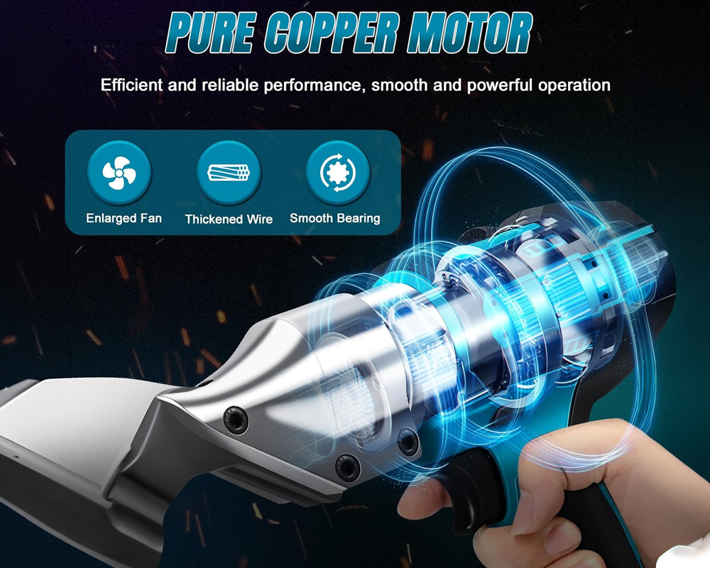 Brushless motor metal cutting tool