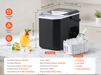 Bullet Ice Cube Maker