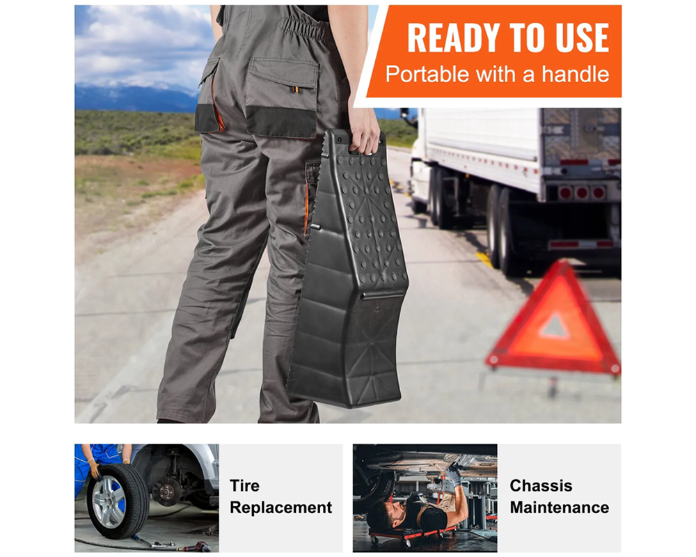 car ramp with concave tyre groove
