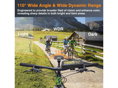 1080P Bike Mirror Camera 4.3" Monitor