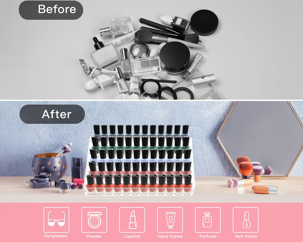 salon nail polish storage