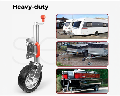 jockey wheel with height adjustment