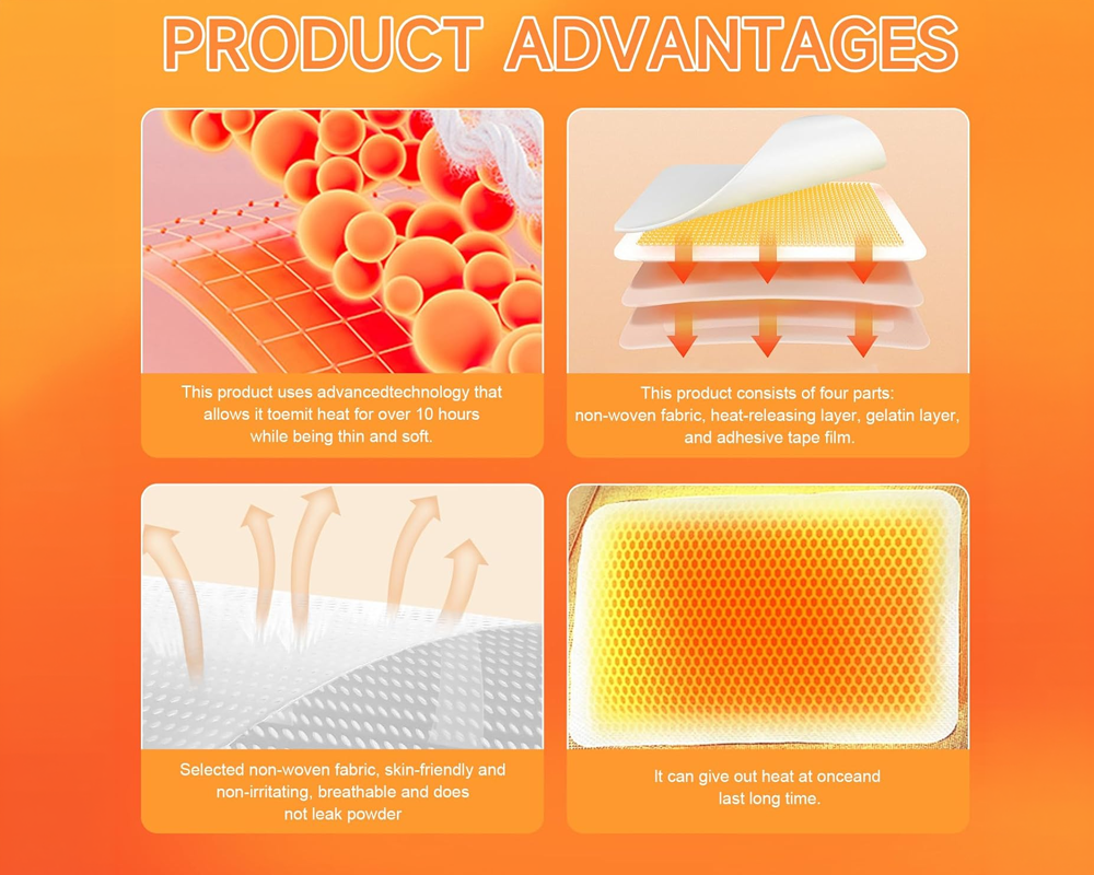 Air activated heat patches