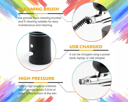 Portable airbrush set