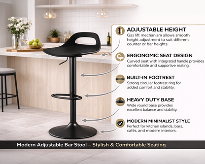 bar stool with foam cushion