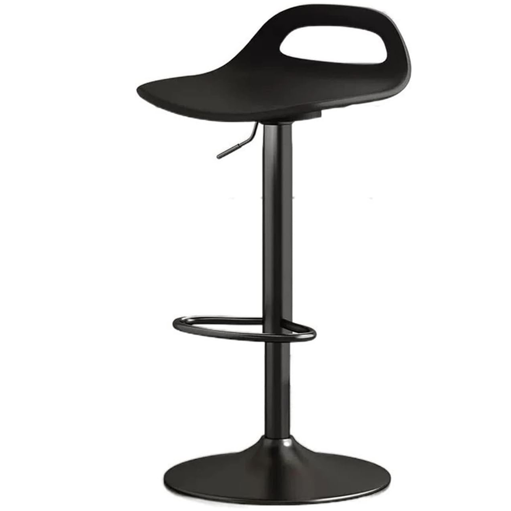 black adjustable bar stool