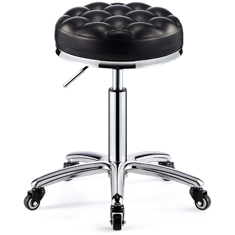 black salon stool adjustable