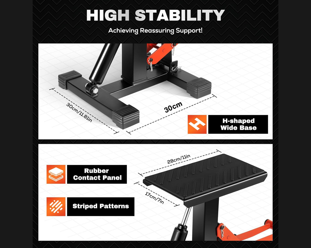dual pedal bike lift stand