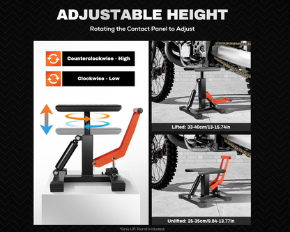 hydraulic damper motorcycle lift