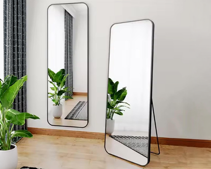 aluminum frame floor mirror