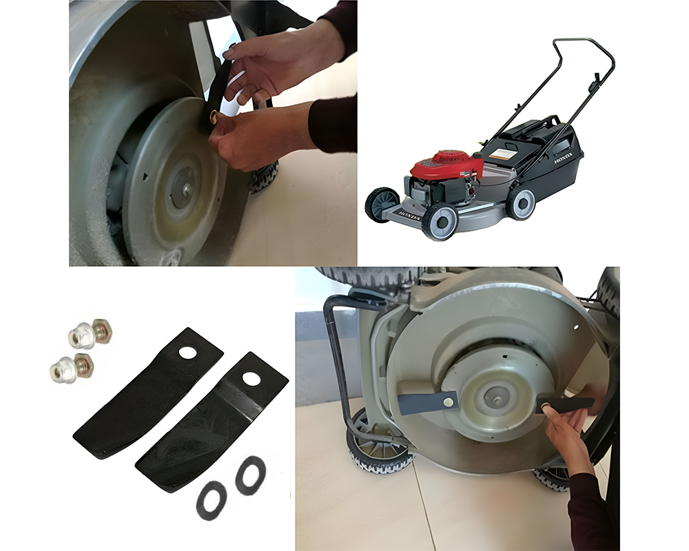 swing tip blade set for mower