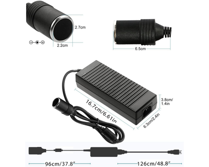 120W AC to DC Power Adapter Converter 230V-12V Car Cigarette Socket Charger