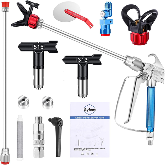 8Pcs Airless Paint Sprayer Gun Kit – 3600 PSI
