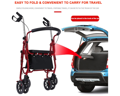 Folding Mobility Rollator Walker