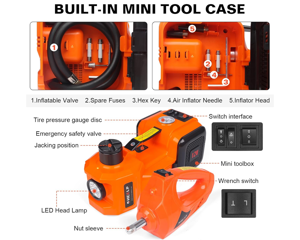 Car Electric Hydraulic Floor Jack