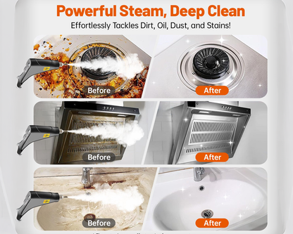Handheld 2500W Steam Cleaner High Temperature Pressurized