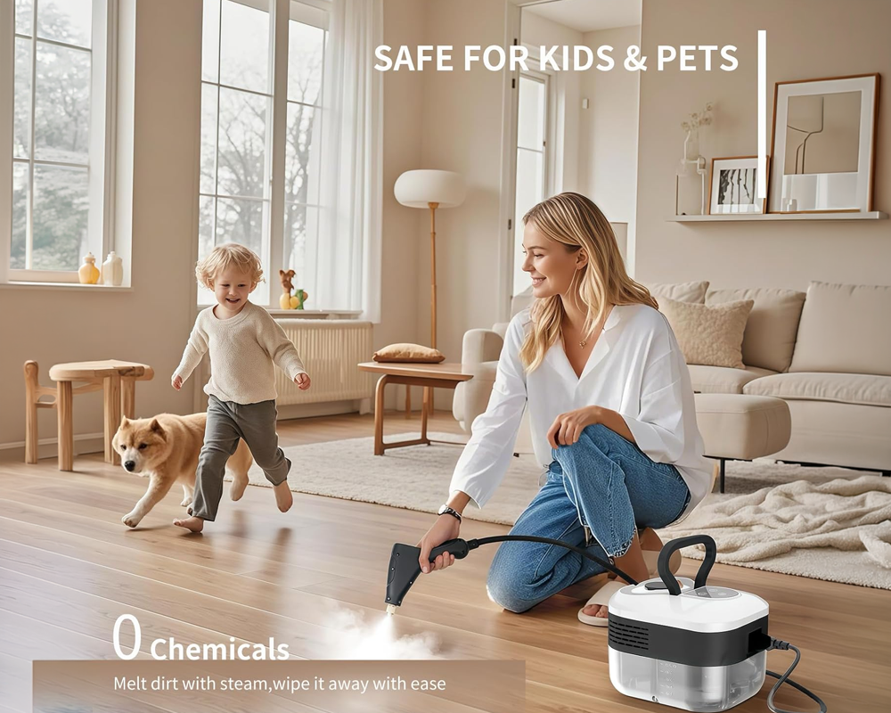 Handheld 2500W Steam Cleaner High Temperature Pressurized