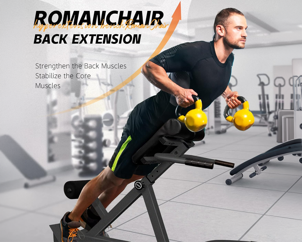 Adjustable Roman Chair Back Extender