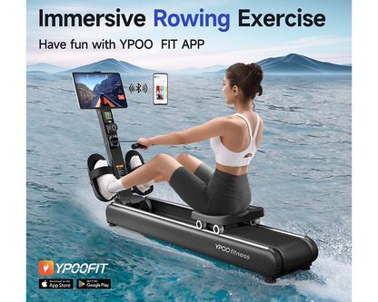 16 Levels Rowing Machines Dual Slide Rail