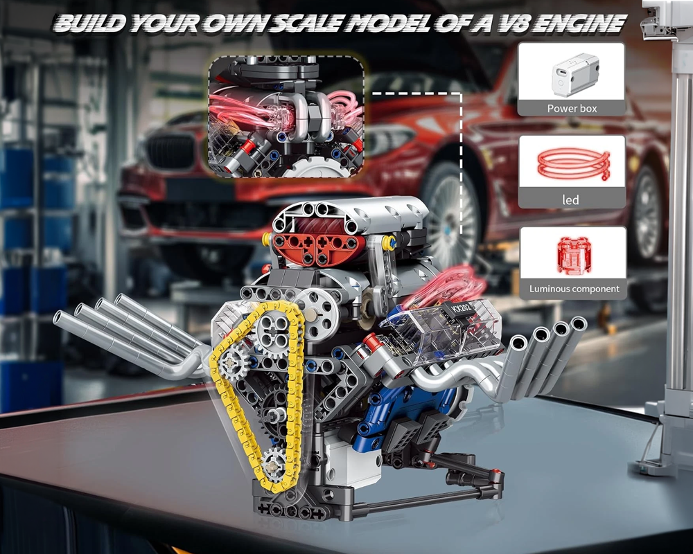 V8 Engine Building Set