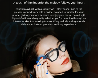 AI Smart Glasses 8K Camera ChatGPT Touch Bluetooth Player