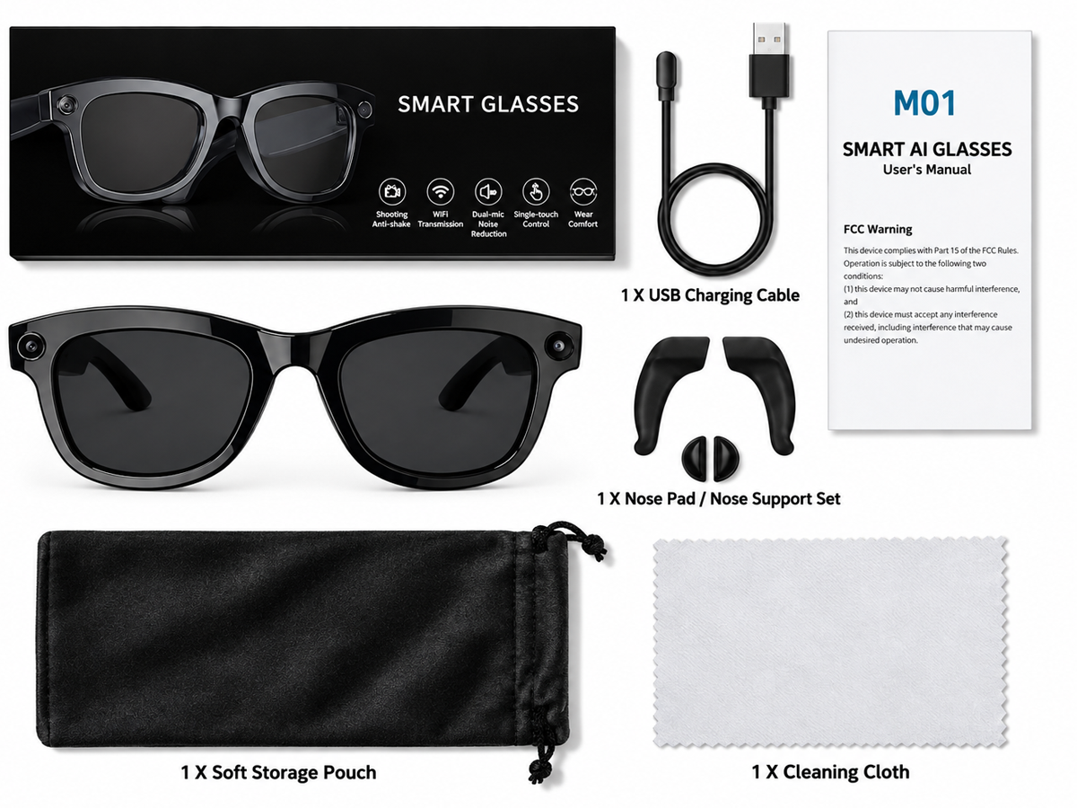 AI Smart Glasses 8K Camera ChatGPT Touch Bluetooth Player