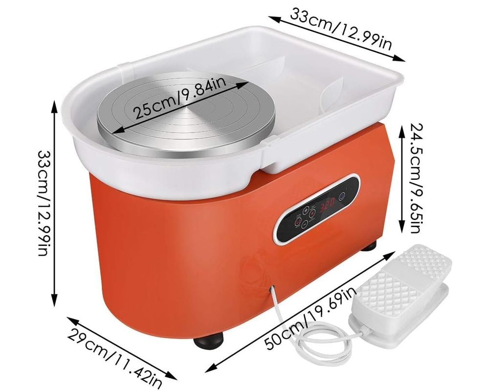 Pottery wheel with LCD display