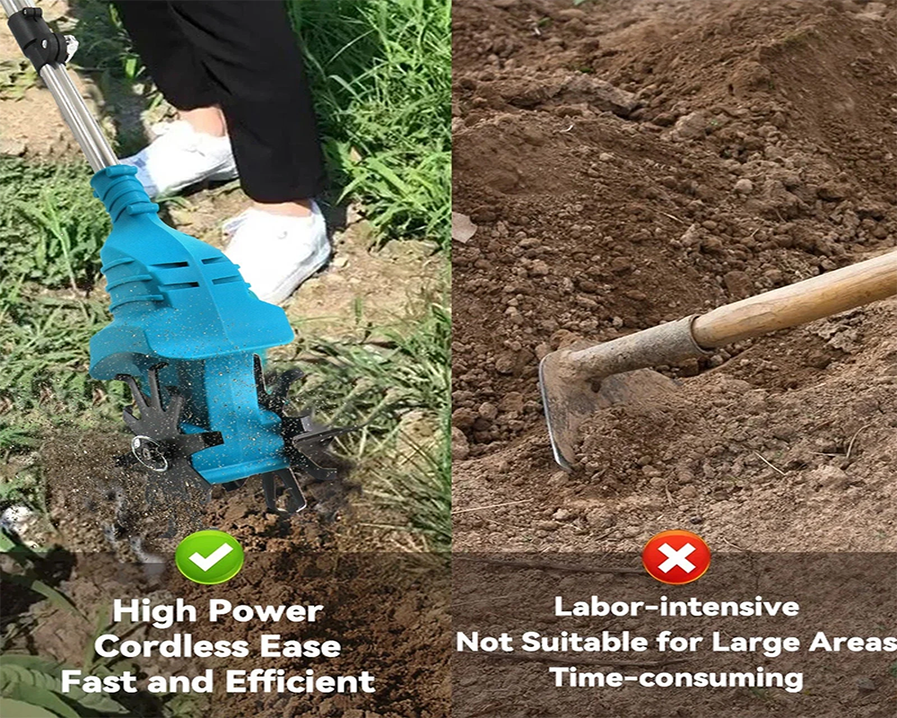 Cordless Cultivator Electric Tiller