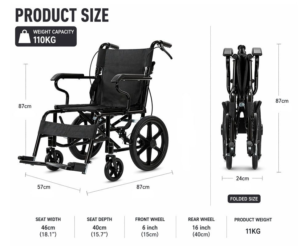 Folding Wheelchair Mobility Chair