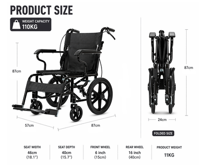 Folding Wheelchair Mobility Chair