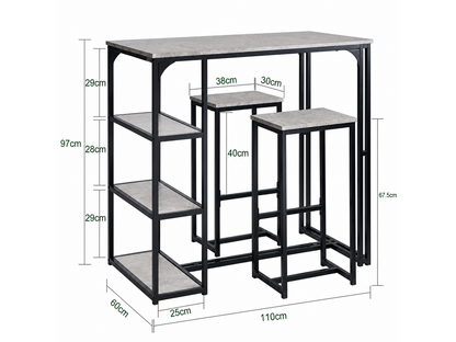 Bar Table and Bar Stools Set