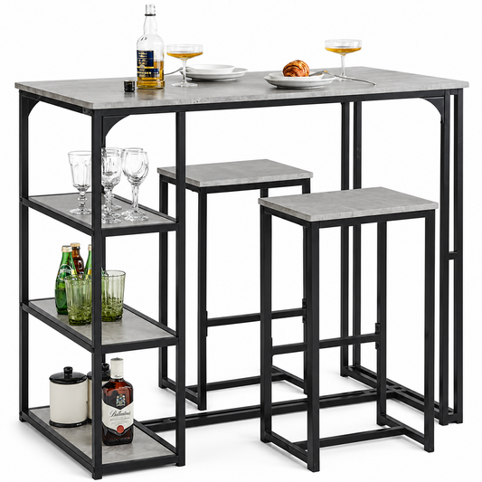 Bar Table and Bar Stools Set