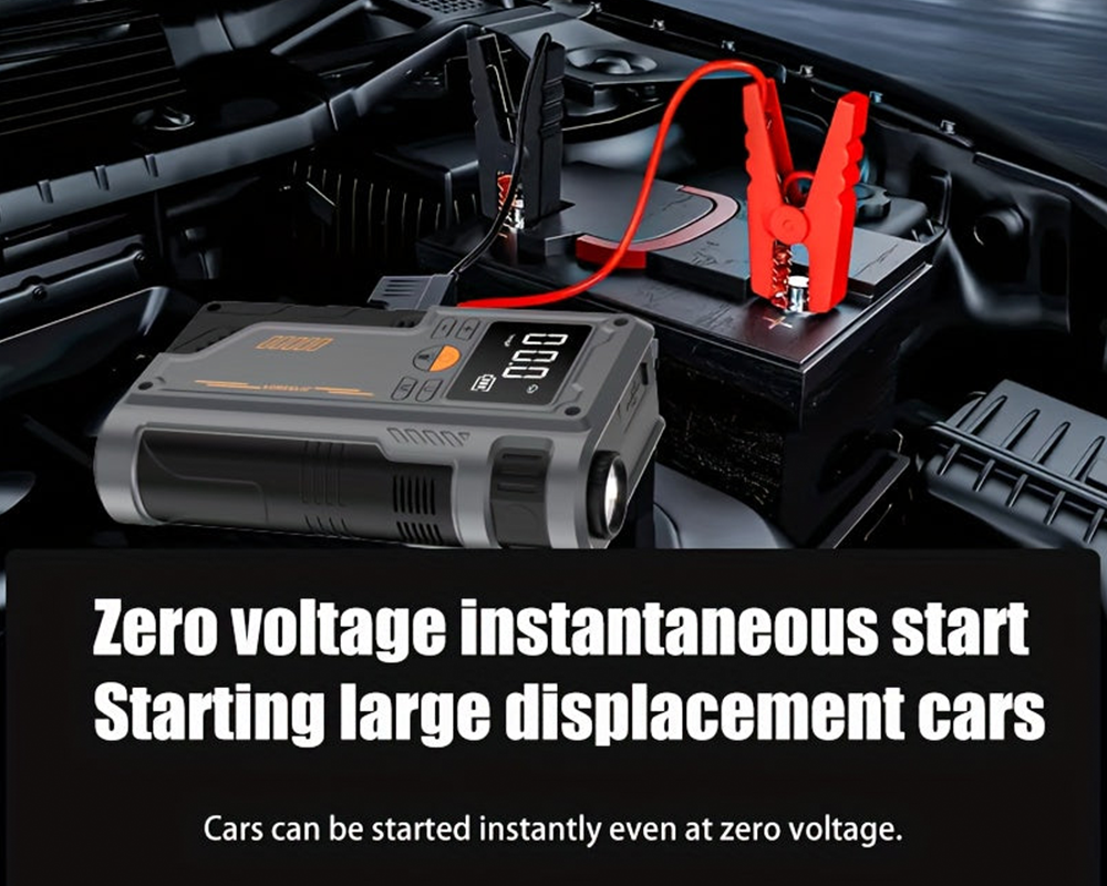 Portable Car Jump Starter with Air Pump