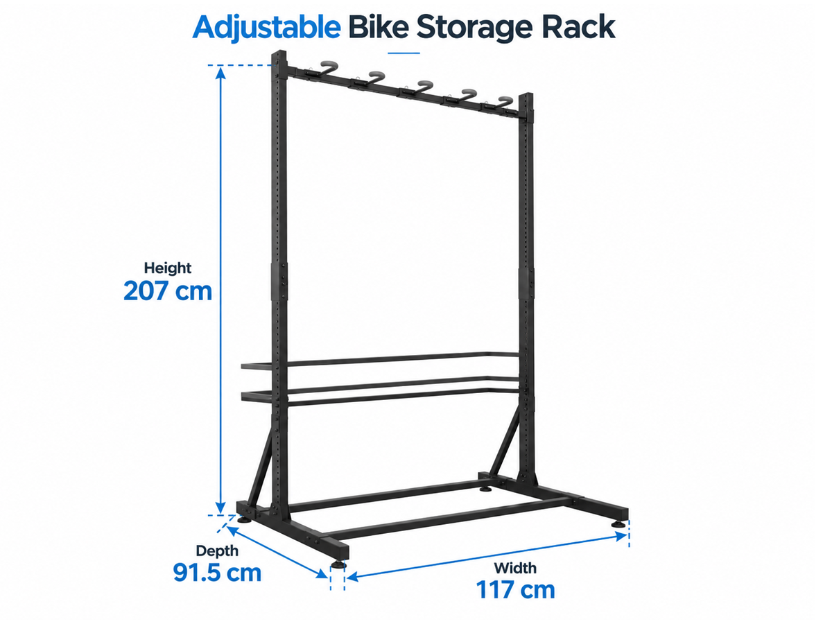 Freestanding Bike Storage Rack